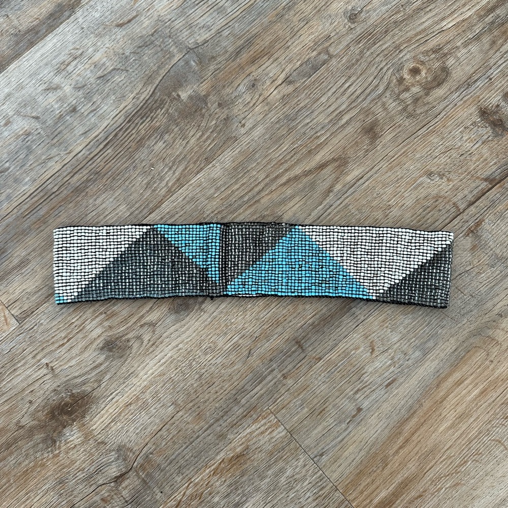 Cocobelle Beaded Belt with Zigzag Design